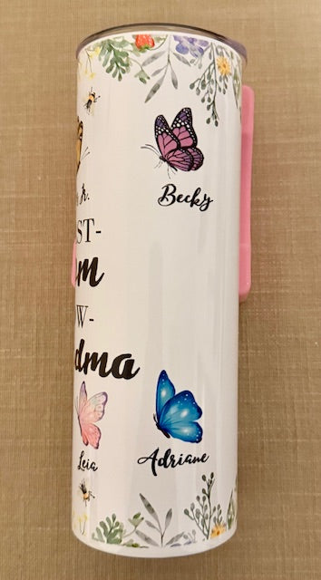 Spring Butterflies Customized Tumbler