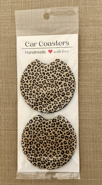 Leopard Car Coasters