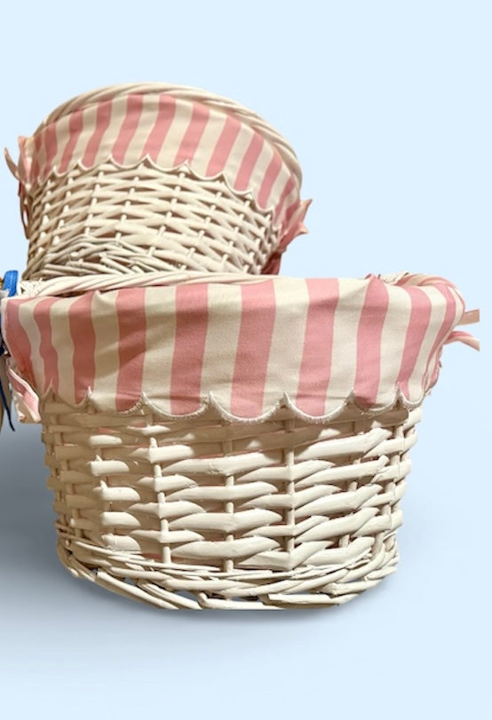 Striped Easter Baskets