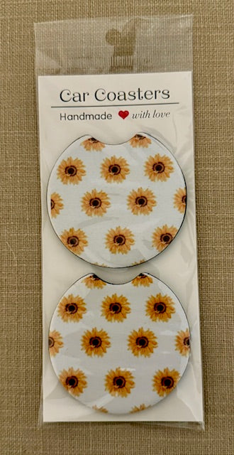 Sunflower Car Coasters